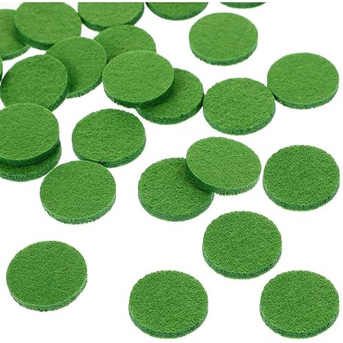 Healvian 200st Rundes Nachfüllpads Für Ätherische Öle Aroma-diffusor-Pads Halsband Autoduft-nachfüllpad Aroma-Accessoire Aroma-anhänger-Pads Aromapad Austauschbar Halskette Baumwolle
