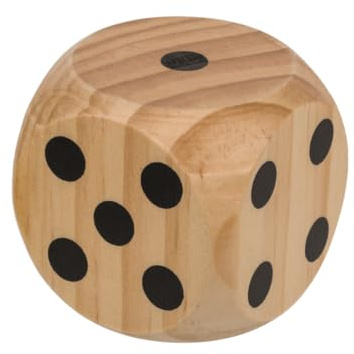 Dado XL de Madera para Juegos de Mesa, Medida 6 x 6 cm, Niños, Todas Las Edades, Juegos XL, Regalo.