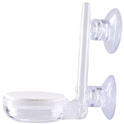 Colcolo Leistungsstarker Aquarium-Luftstein, geräuschloser Belüfter, Sauerstoffpumpe, Blasenstein mit 2 Saugnäpfen für Aquarienzubehör, Fischbeckenteich, 7 x