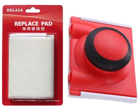 Yianyal Farbkantenschneider, Trim Paint Edger, Lackpad-Applikator Mit 2 Ausbesserungspads, Wand Eckpad Trimmer Handheld Brush Tool Malzubehör Für Decken, Türen, Zierleisten Und Fußleisten