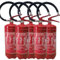Set da 5 Estintori Polvere 6 KG - ANNO: 2025 + MANUALE USO E MANUTENZIONE - CERTIFICATO E OMOLOGATO A NORMA DI LEGGE + STAFFA E CARTELLO - Soluzione Sicurezza Antincendio Professionale