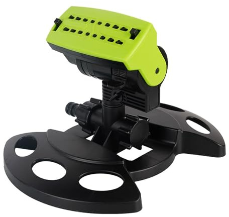 Metal Oscillation Lawn Sprinkler - Oscillating Rectangular Water Sprinkler for Yard and Grass | Spikes Watering Large Area Lawn Yard Garden Ease of Connection for Grass Vegetable Fruit Tree