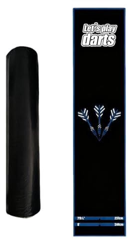 Darts Mat, Dart Oche Mats with Throw Line, Non Slip Rubber Carpet Mats for Floor and Dart Tips Protection, Darts Board oche Mats Darte Accessories