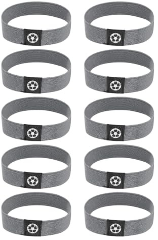 Bandas de encaje elásticas antideslizantes para fútbol | 10 bandas de encaje para zapatos de fútbol para adultos, niños, niñas, jóvenes, interiores y exteriores, torneo de temporada