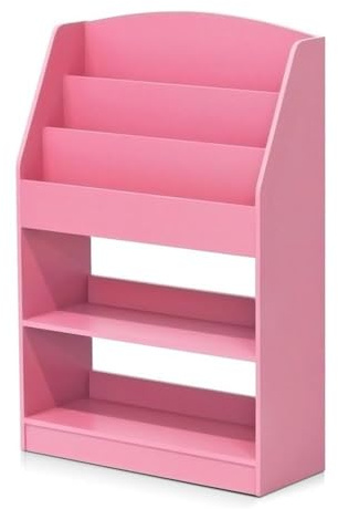 Furinno Lova Libreria Bassa, Rosa