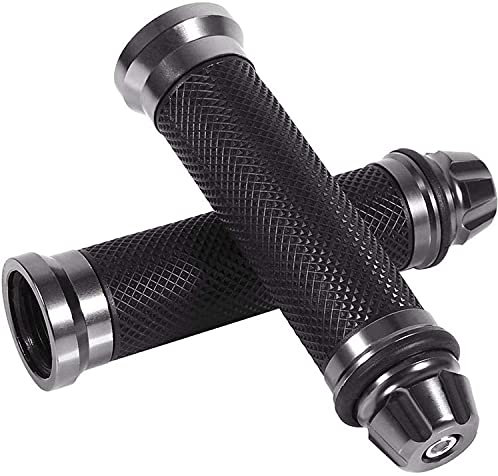 Puño Moto Universal, Empuñadura de manillar de motocicleta para manillar de 7/8 22mm, Agarraderas para Moto Aluminio CNC Antideslizantes Motocicletas Perillas Motocross para Moto Bici (6)