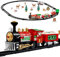 The Twiddlers - 31 Pieces Christmas Train Set Battery Operated with Easy to Clip Tracks and Festive Accessories for Xmas Tree Decorations and Kids Toy Gift - 130cm x 90cm