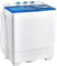 COSTWAY Twin Tub Washing Machine, 4.5KG/6KG/8.5KG Total Capacity Portable Laundry Washer Spin Dryer with Timing Function & Drain Pump for Apartment Dorms RVs Camping(Blue+White,6.5kg Washer+2kg Dryer)
