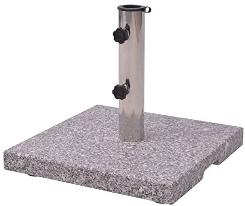 Homgoday Trädgårdsparasollbas, 20 kg granit parasoll bas, trädgårdsparasoll bas, parasollhållare, parasollstativ