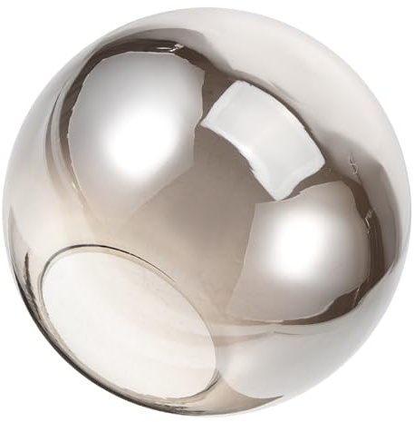 Valiclud Paralume in Vetro a Globo Per Lampada a Sospensione Decorativo Sostitutivo Diametro 5.12In Paralume in Bicchiere Grigio Per Lampadario Moderno Adatto Per Soggiorno Studio Bar