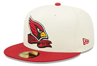 New Era Arizona Cardinals NFL 2022 Sideline Chrome White 59Fifty Basecap Arizona Cardinals, cremefarben 7 7/8