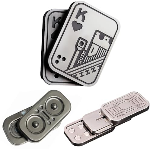 OBEST 3PCS Fidget Slider Toys, Juguete MetáLicos EDC Deslizante de Acero Inoxidable para Aliviar Estrés y Ansiedad, Juguetes Sensoriales Autismo y Tdah, Juguetes Escritorio Oficina Adultos, 80738