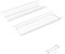 Gresinex - Escurreplatos de Acero Laminado Blanco para Mueble de Cocina – 2 Niveles, Revestimiento PVC, Instalación en Módulos 50, 60, 80 cm – Soporte para Platos y Vasos (Módulo 50)