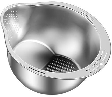 LOVIVER Cuenco colador para lavar arroz, utensilios de cocina, cuenco colador para lavar arroz, cesta escurridora de para el hogar,