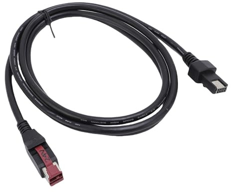 Cocoarm Cavo per Scanner di Codici a Barre, Materiale PVC, Connessione Stampante USB Ad Alte Prestazioni per Terminali POS, Ideale per Uso Al Dettaglio e Magazzino