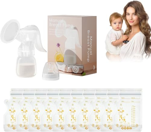 Extractor de Leche Manual,Extractor de Leche Materna,Sacaleches Manual,Breast Pump,Recolector de Leche Materna,Extractors de Leche,Sacaleches Sin BPA,Portable,Compacto
