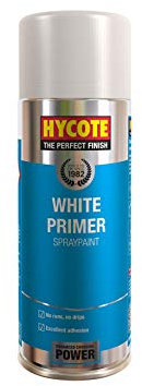 Hycote White Primer Spray Paint 400ml – Pack of 6 | Automotive Primer for Car Bodywork | Fast-Drying, High Coverage, Durable Base Coat for Acrylic, Cellulose, Alkyd & Polyurethane Paints