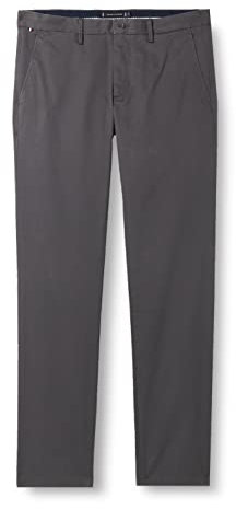 Tommy Hilfiger Herren Hose Core Bleecker 1985 Pima Cotton Chino, Grau (Dark Ash), 34W/32L