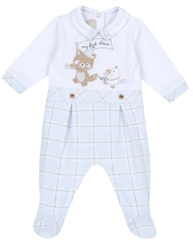 Chicco, Grenouillère Bébé, avec Ouverture Pratique à Boutons, en Doux Coton, Lavable en Machine, Vêtements Bébé 0-24 Mois, Conçu en Italie