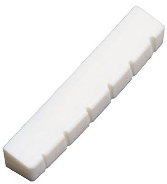 BESTonZON Gitarrensättel Aus Ochsenknochen Geschlitzt Saitige Bassgitarren Instrumententeile Zubehör Für Gitarre Und Bass