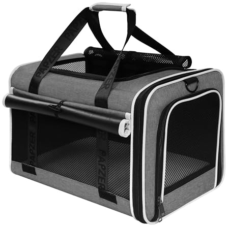 Cat Carrier for Travel, Soft-Sided, Top Loading, Privacy Curtain, to 20 lbs