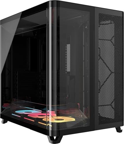 CORSAIR Air 5400 LX-R RGB iCUE Link Caja de PC de Torre Media – Negro