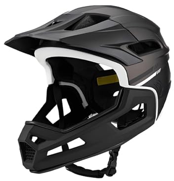 Full Face Mountainbike Helm,Mountainbike Helm Erwachsene Herren Damen | Verstellbarer Fahrrad Schutzhelm Mit Belüftung,Für Erwachsene Fahrer Anfänger Fortgeschrittene