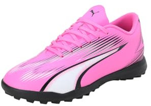 PUMA Ultra Play TT Jr Soccer Shoe, Poison Pink White Black, 38.5 EU