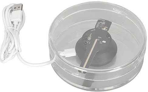 Ventilador de Holograma 3D, Pantalla Publicitaria de Proyector de Holograma 3D, 48 Cuentas de Luz LED, Proyección LED con Control Remoto WiFi con Altavoz, Tarjeta de Memoria