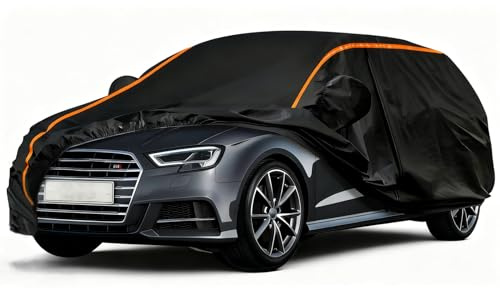 Funda Coche para Audi S31999-2023(4504 * 1816 * 1415mm) Fundas para Coche Exterior,Impermeable, a Prueba de Viento, a Prueba de Polvo, a Prueba de Sol