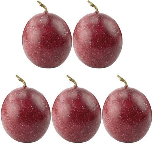 Baokuan 5 Uds Fruta Artificial Realista Fruta De Pasión Baya Dorada Fruta Falsa Fotografía Prop Suministros De Decoración del Hogar