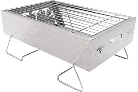 Kolgrillar, Bärbar Mini BBQ Kolgrill Vikbar grill i rostfritt stål för camping Utomhusgrill Rökargrill Utomhuskolgrill