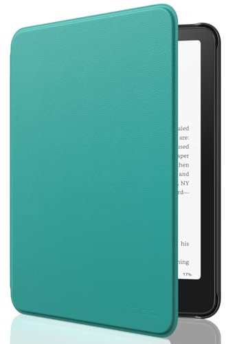 MoKo Hülle für 7 Kindle Paperwhite (12th Generation-2024) und Kindle Colorsoft Signature Edition 2024, Leichte Hülle mit Auto Wake/Sleep für Kindle Paperwhite 2024, Jade Grün