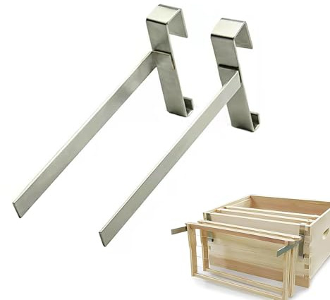 2 stycken, bikupa Perch Frame Holder, platsbesparande sidomonteringsklämmor, biodlarutrustning, biodlingslåda ramhållare verktyg