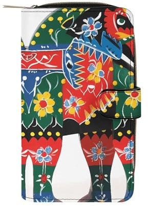 BVKWNTSA Zaino da donna alla moda con corridore svedese Dala Horse Folk Princasual da donna, per soddisfare le esigenze di viaggio, una scelta alla moda e versatile, Stile:, 19.7x11x3.5cm