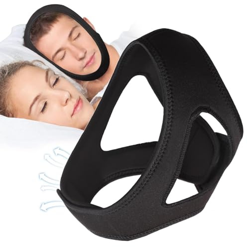 Anti Snoring Chin Strap, Anti Snoring Chin Strap Justerbar Bekväm | Snarkningsrem för kvinnor Justerbar Andningsbar Stoppa Snarkning Device Nattsömnhjälp Anti Snore Chin Device