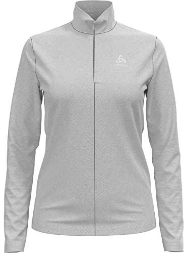 Odlo Fleecepullover Damen Roy I Midlayer mit Halbreißverschluss I Langarm Wandershirt