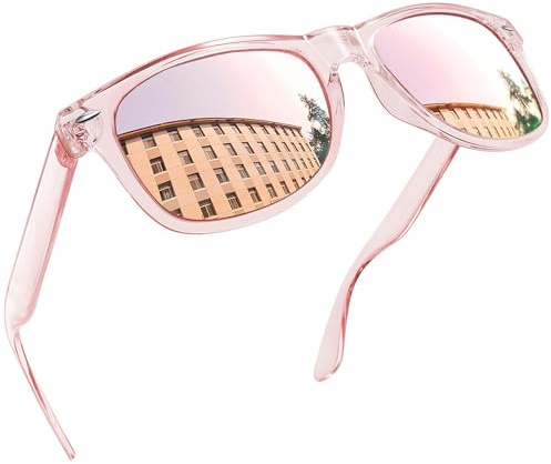 Joopin Square All Pink Sunglasses Retro Designer Oversized Sun Glasses Polarized UV Protection Fashion Shades for Women Men