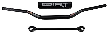 JFG RACING Kit Manubrio per Moto da Cross 28 mm, 300 mm, Barra Bilanciata per ATV, Quad, Motocross - Nero