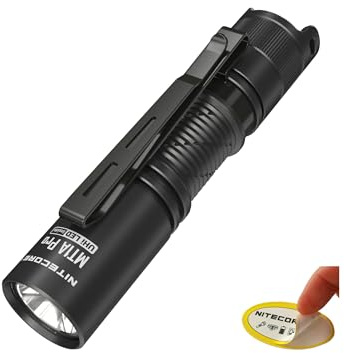 Nitecore MT1A Pro 800 Lumen EDC Flashlight Penlight, Compatible with 1x AA Battery. USB-C Rechargeable, Including NitecoreS Sticker