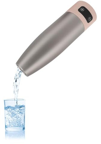 Hervidor Eléctrico de Viaje, Mini Hervidor Portátil, Pequeña Caldera de Agua Caliente, 350 Ml, Acero Inoxidable,Batería Grande 15000 Mah,Taza Calefactora Pequeña para té,café,Leche