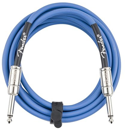 Fender Contour Series Instrument Cable (10FT STR/STR) in Lake Placid Blue