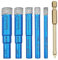 Dalephoric 6 Stück Fliesenbohrer Set, Diamantbohrer, 6, 8, 10, 12, 14 mm Keramikbohrer und 6 mm Karbid Anbohrer, Kann Nass und Trocken Bohren, Glasbohrer für Fliesen, Granit, Glas, Marmor