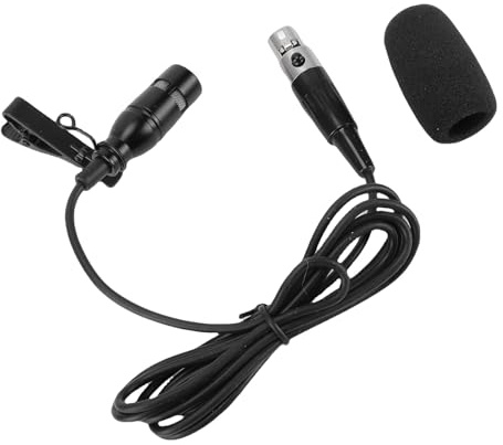 MENDUNER Enkelriktad Kondensor Lavalier Mic |3-stifts XLR Clip-On för Tal, Studio och Kyrka