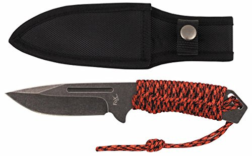 MFH Redrope Stonewashed Coltello da caccia Trapper Outdoor Coltello Cavaliere Medievale Survival Piccolo o Grande (Grande)