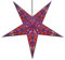 GURU SHOP Faltbarer Advents Leucht Papierstern, Weihnachtsstern 60 cm - Marwin Violett, Papiersterne 60 cm