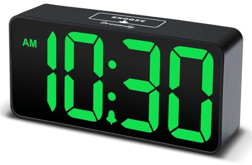 DreamSky Small Digital Alarm Clock for Bedroom with Large Big Numbers