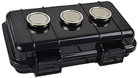 Magnetic Key Holder Under Car Waterproof Magnetic Stash Box for GPS Trackers Hide a Key Outside Magnetic key Box Under Car GPS Tracker Holder Case - Hide Your Items Anywhere