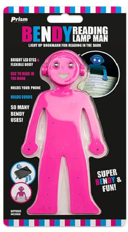 The Home Fusion Company Bendy Lampe de lecture flexible à LED avec support pour téléphone