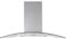 90cm Island Cooker Hood Kitchen Chimney Extractor Fan, Curved Glass In Brushed Stainless Steel, Ceiling Mounted - SIA ICH90SS